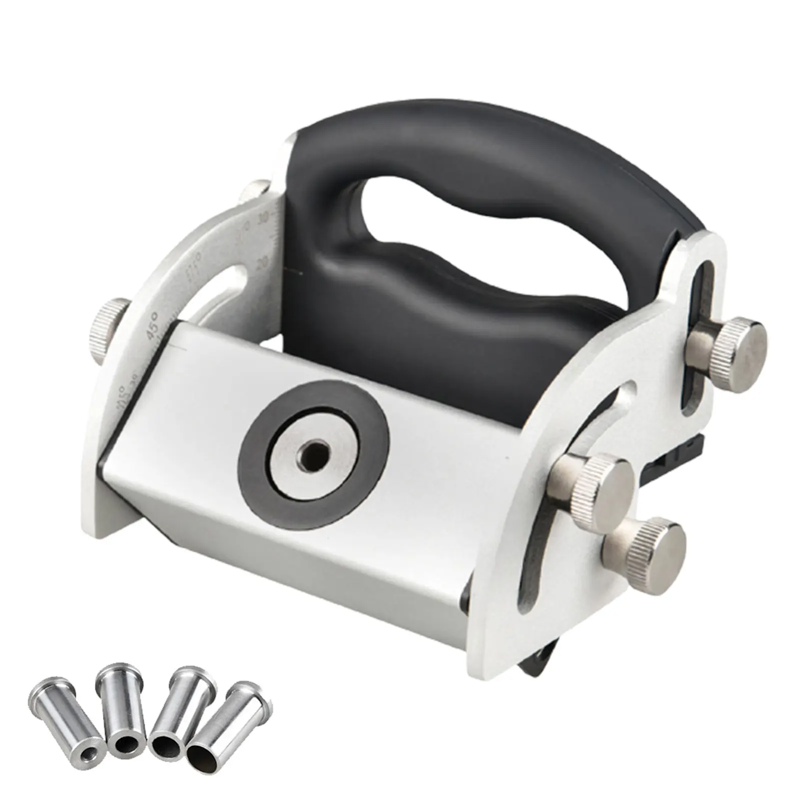 

Professional Adjustable Locating Portable Woodworking Tool Clear Scale DIY Oblique Hole Positioner Aluminum Alloy Lightweight