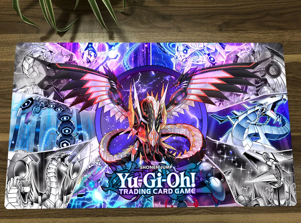 

YuGiOh Cyber Dragon TCG CCG Playmat Trading Card Game Mat Table Desk Gaming Play Mat Rubber Mousepad Mouse Pad 60x35cm