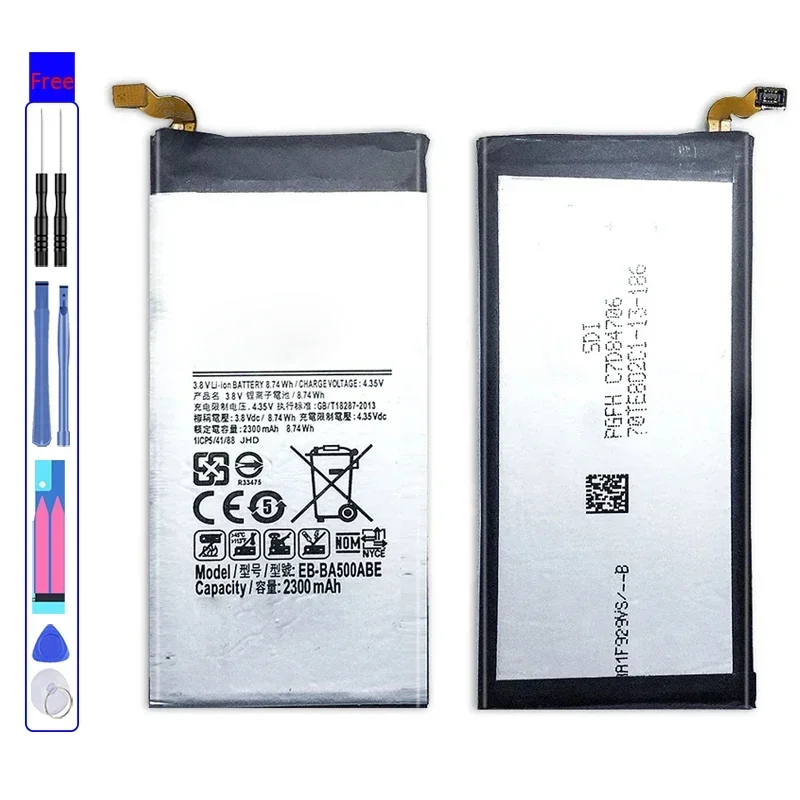 Аккумулятор мобильного телефона EB-BA500ABE 2300 мАч для Samsung Galaxy A5 2015 версия A500 A5000 Bateria