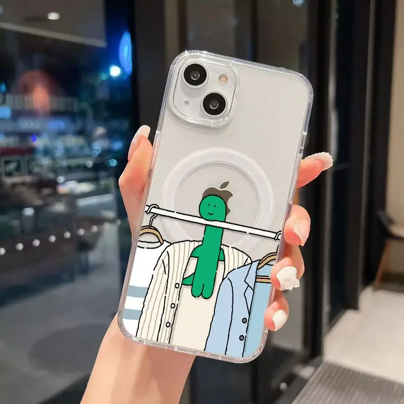 Магнитный чехол для телефона Magsafe с изображением динозавра J-Joguman Samsung Galaxy S25 S24 S23 S22