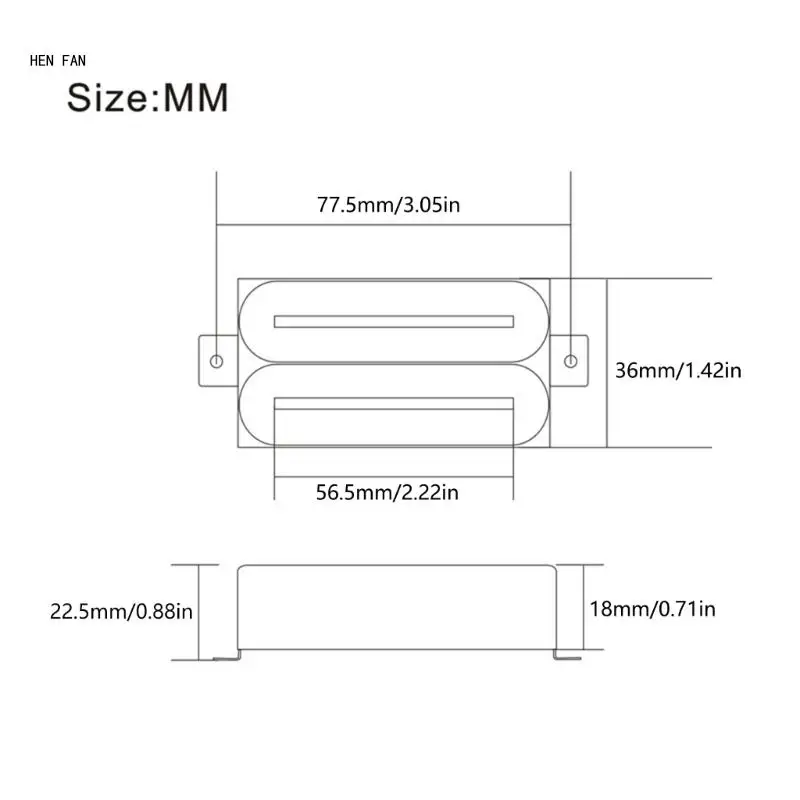 Звукосниматель OOTDTY M89D7AK105052 для электрогитары