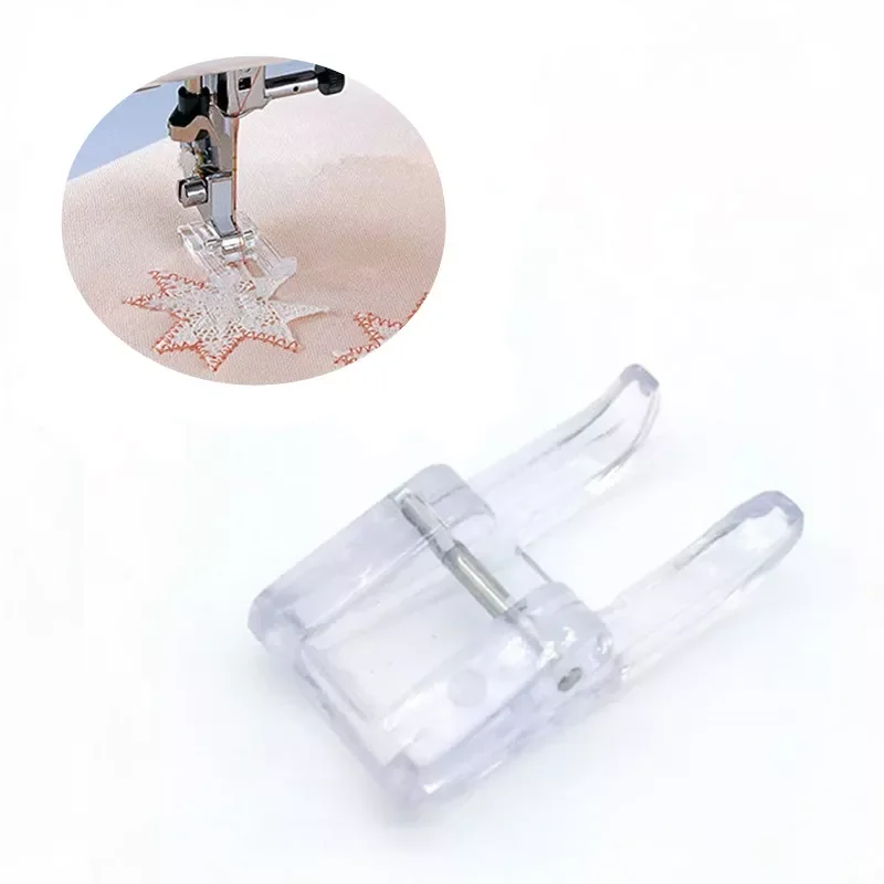 

Snap On Clear Open Toe Embroidery Presser Feet P60794W for All Low Shank Singer Brother Babylock, Sewing Machines#832427103