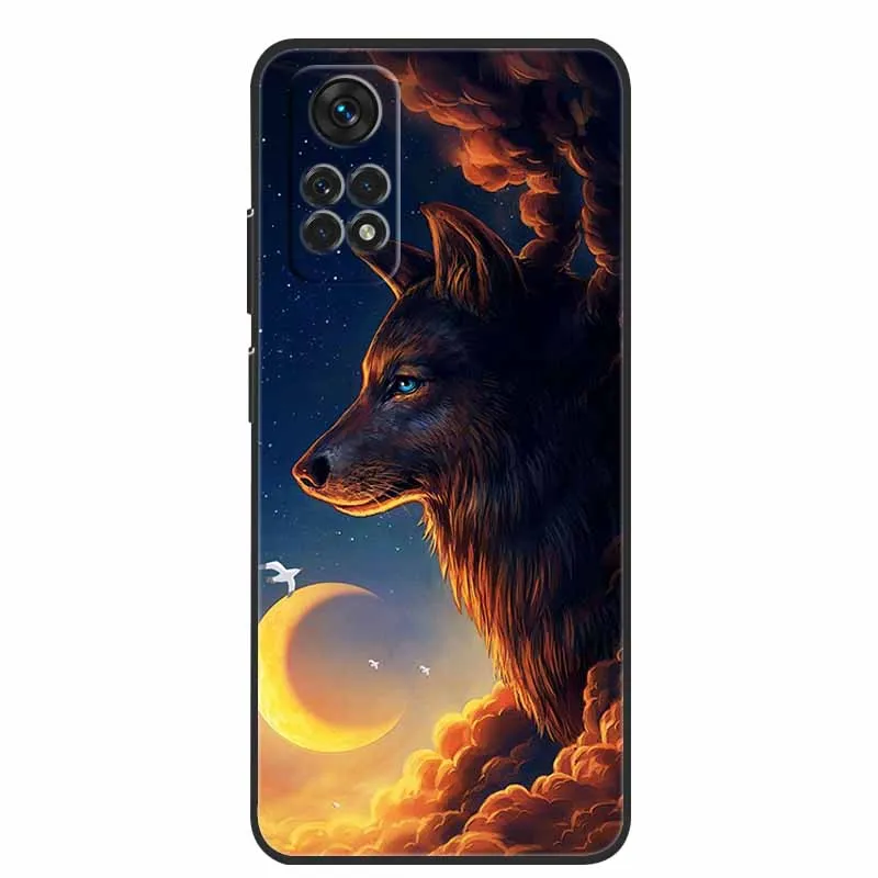 case for poco x4 pro 5g cover cartoon soft tpu silicone phone cases for coque poco x4 pro 5g wolf lion capa pocox4 x 4 pro x4pro free global shipping