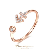 Vinregem Real 18K Rose Gold 3EX VVS1 GRA Pass Test Diamond D Moissanite Creative Constellation Ring for Women Gift Drop Shipping