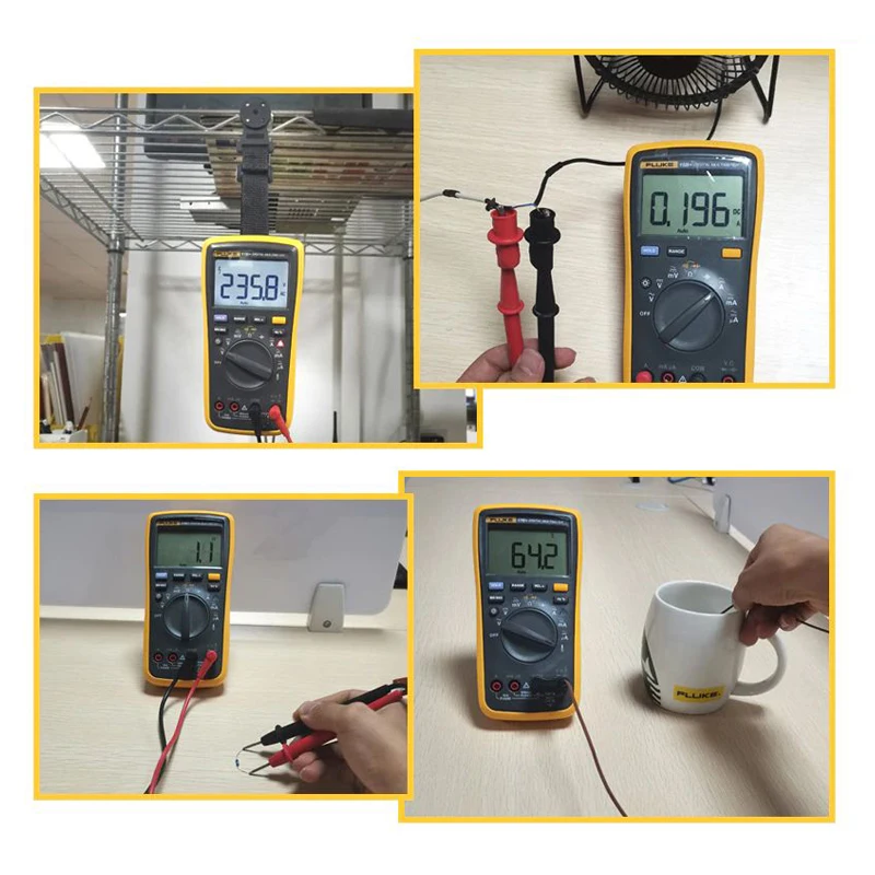 Цифровой мультиметр Fluke 17B Plus профессиональный измеритель напряжения и частоты