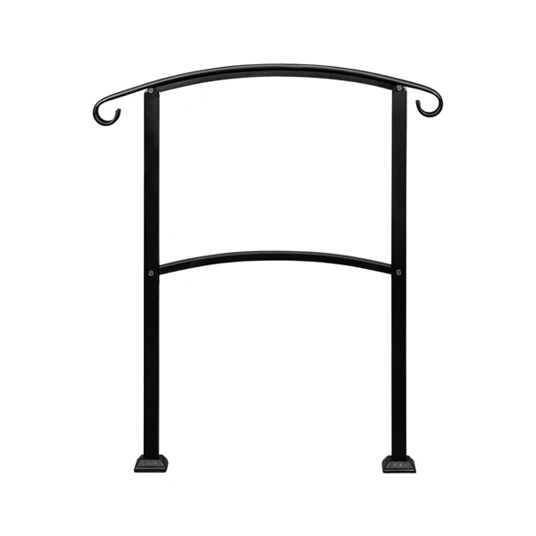 

1pcs Outdoor 1-3 Steps Adjustable Wrought Iron Handrails Widely used for gardens residential buildings commercial office