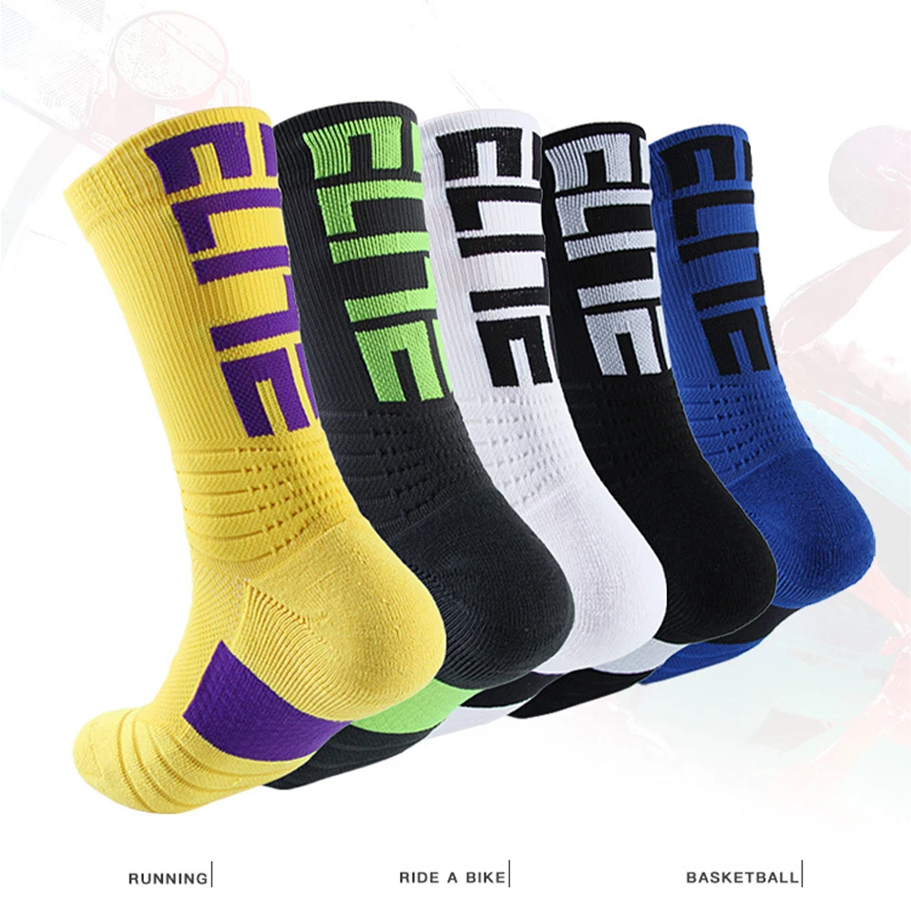 

Man Specialized Socks with Damping Terrywomen Sport Running Sock Cycling Riding Bicycle Bike Football Breathable Basketball Sox