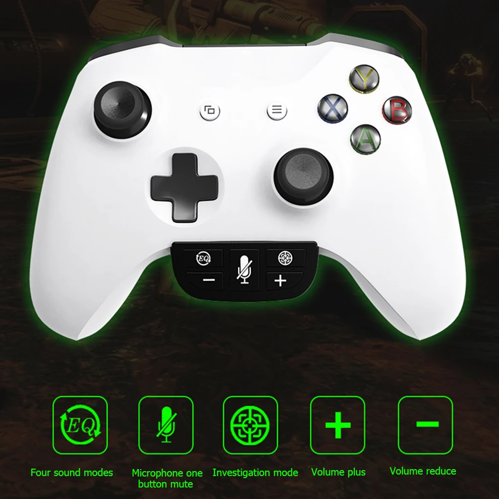 Game Controller Sound Enhancer for Xbox One S/X/XSX/XSS/ELITE/ELITE2 Gamepad Headset Adapter with 3.5mm Audio Plug Converter