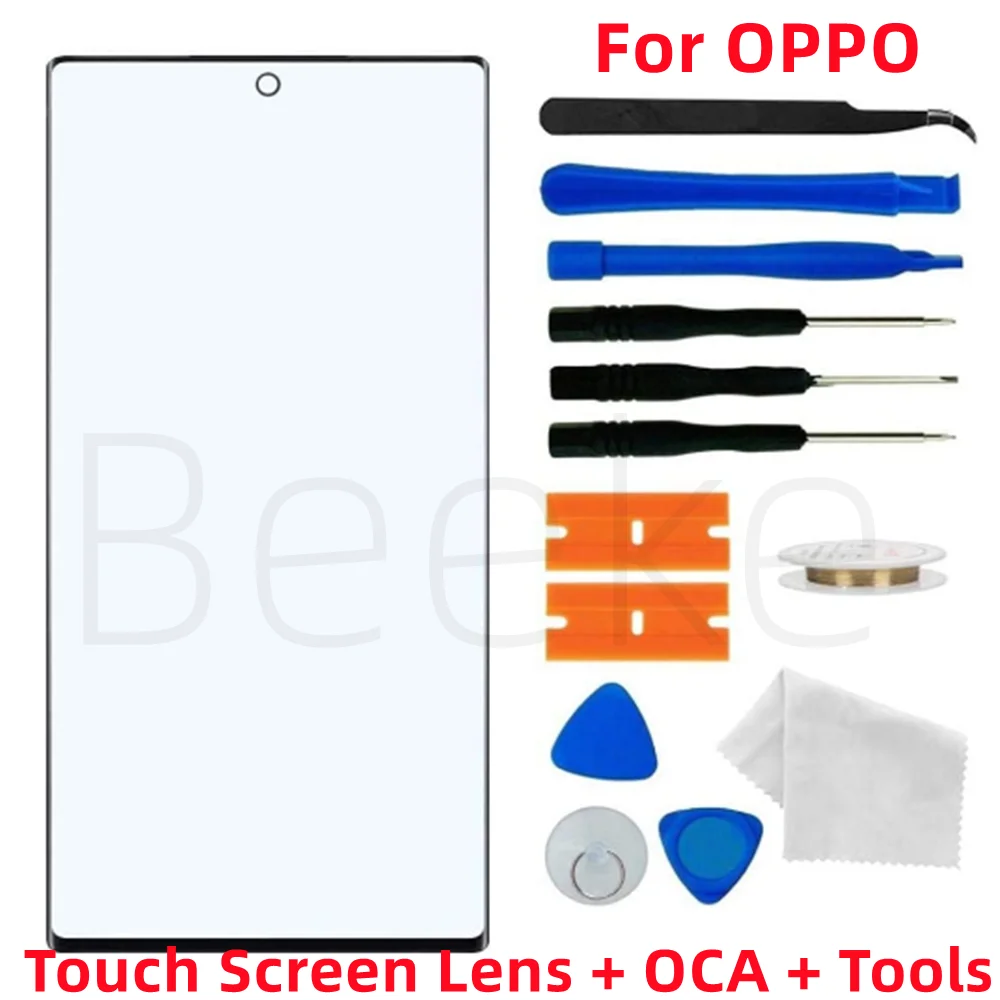 

Front Screen Glass Lens + OCA For OPPO Find X2 X3 Neo X5 Lite X6 Pro N N2 5G Outer LCD Display Touch Panel + Replacement Kits