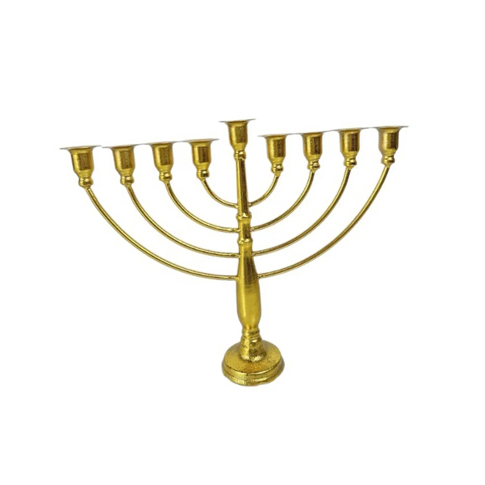 

Золотой металлический подсвечник Менора MagiDeal