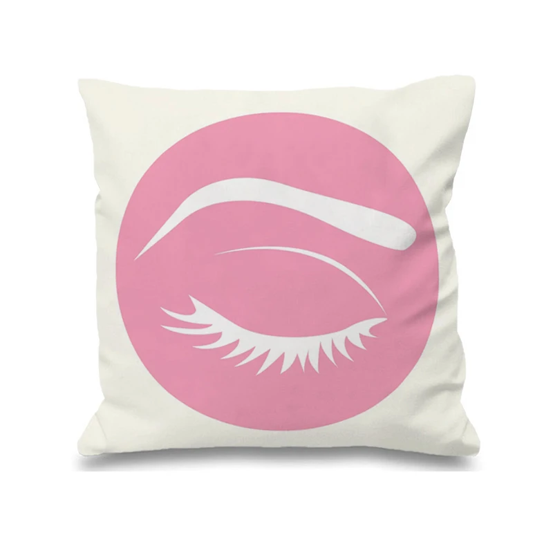 

Personalized Eyelash 45x45 Cushions Covers for Bed Pillows Pillow Cover Pillowcase Short Plush Cushion Decorative 45*45 Throw