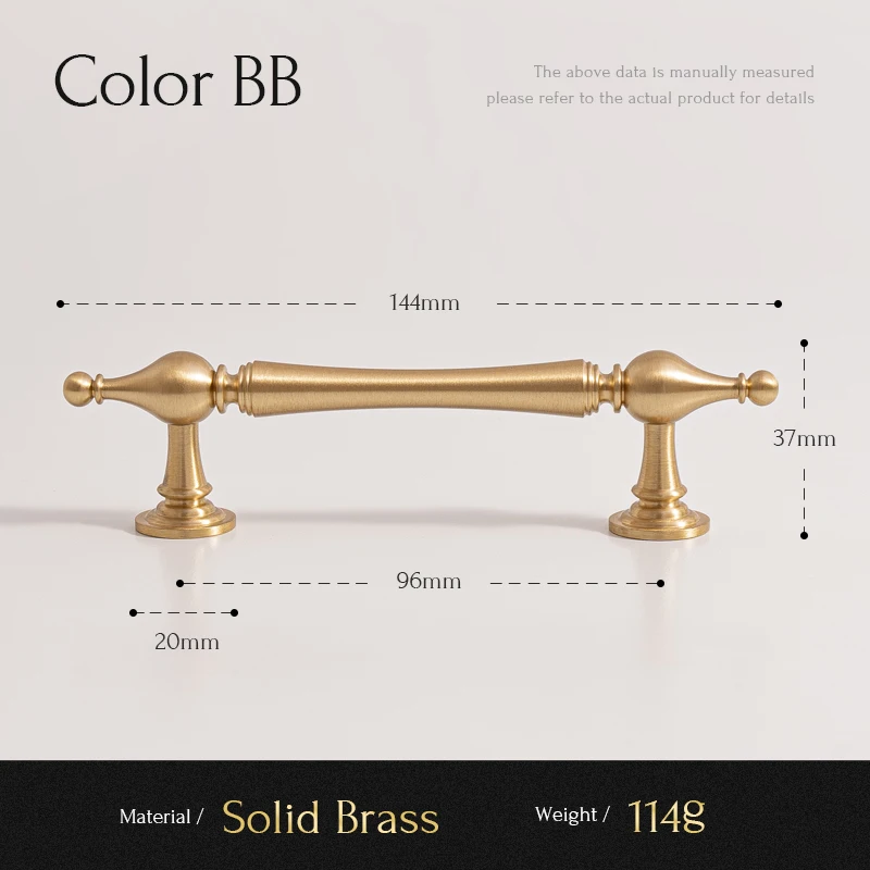 

Сантая Ручка для шкафа из латуни матовая