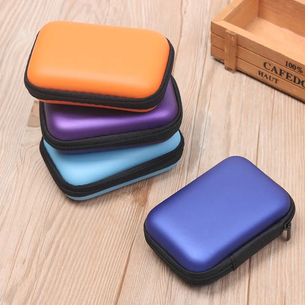 Hot Sale 1PC Portable Earphone Bag Earbuds Memory Card Case USB Cable Organizer Storage Box Coin Purse Headphone Accessories