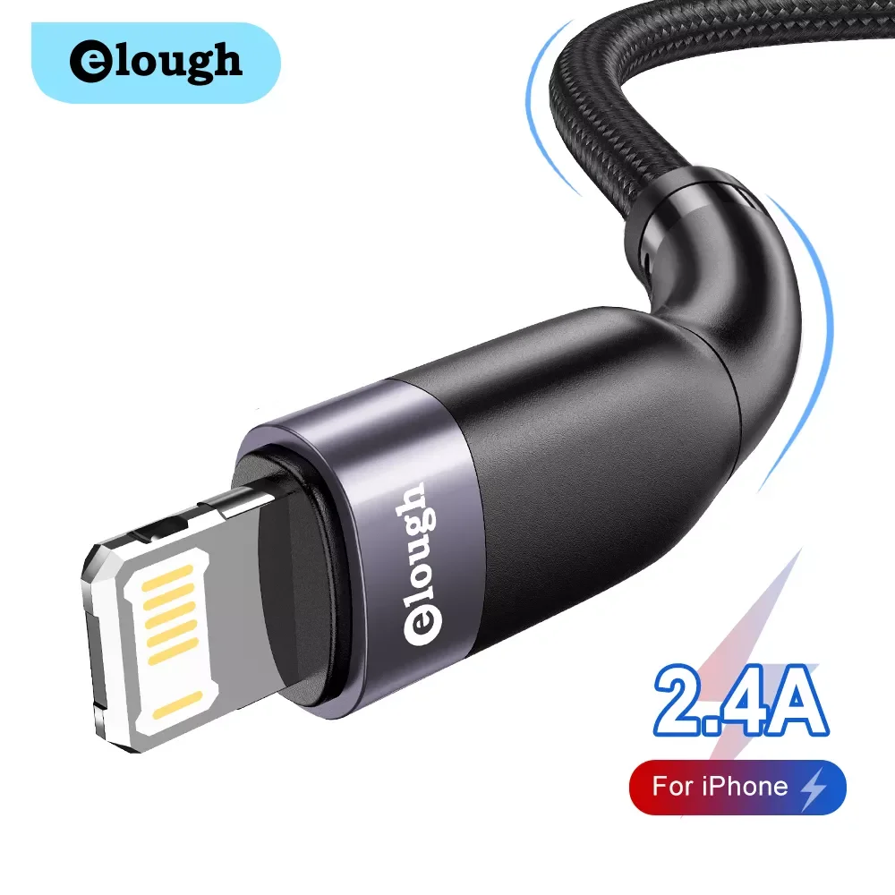 

Elough USB Cable IPhone Cable For iPhone 13 12 11 Pro Max X XR XS 8 7 6s 6 iPad Fast Charging Charger Phone Cable Wire Data Cord