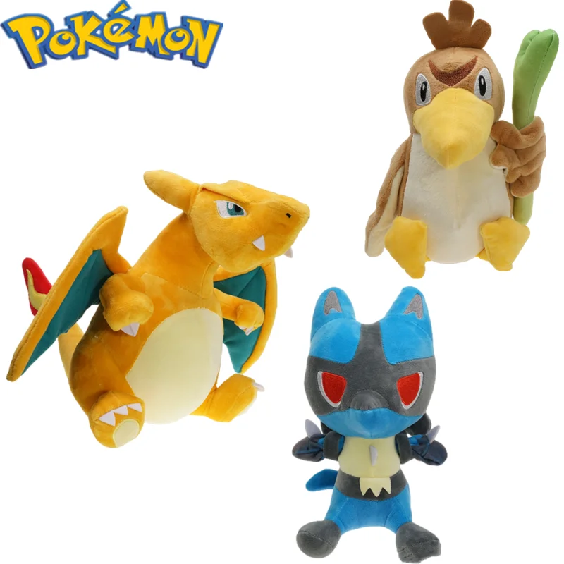 

Новая плюшевая кукла Покемон Лукарио фаркач ди шарнирд детские игрушки японское аниме охватывающий праздник подарок на день рождения Рожд...