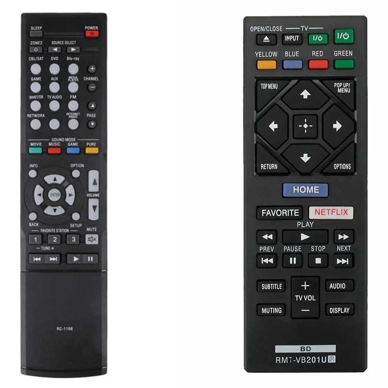 

New RMT-VB201U Replaced Remote with Replacement Remote Control