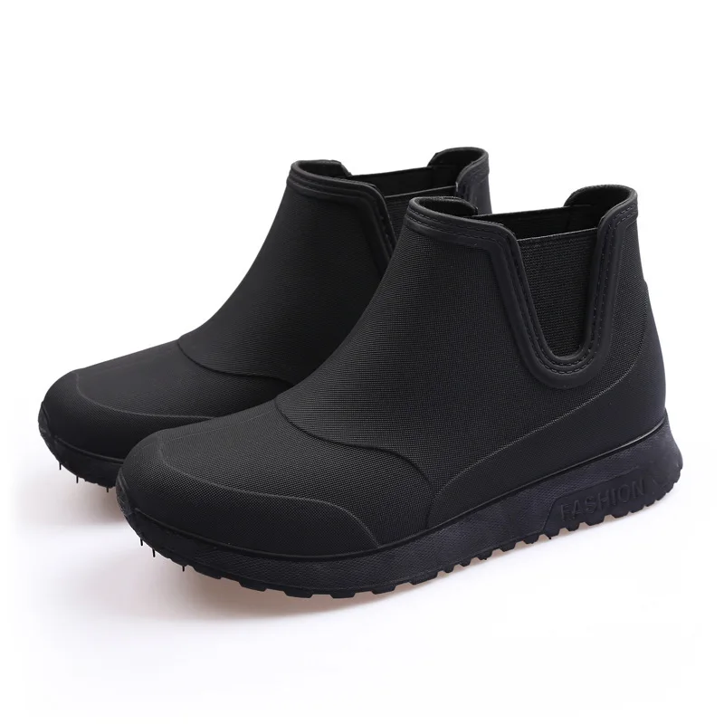 Women's Rain Shoes Wear-resistant  Non Slip and Waterproof Four Season Water Shoes for Leisure Wear Outside Rain Boots