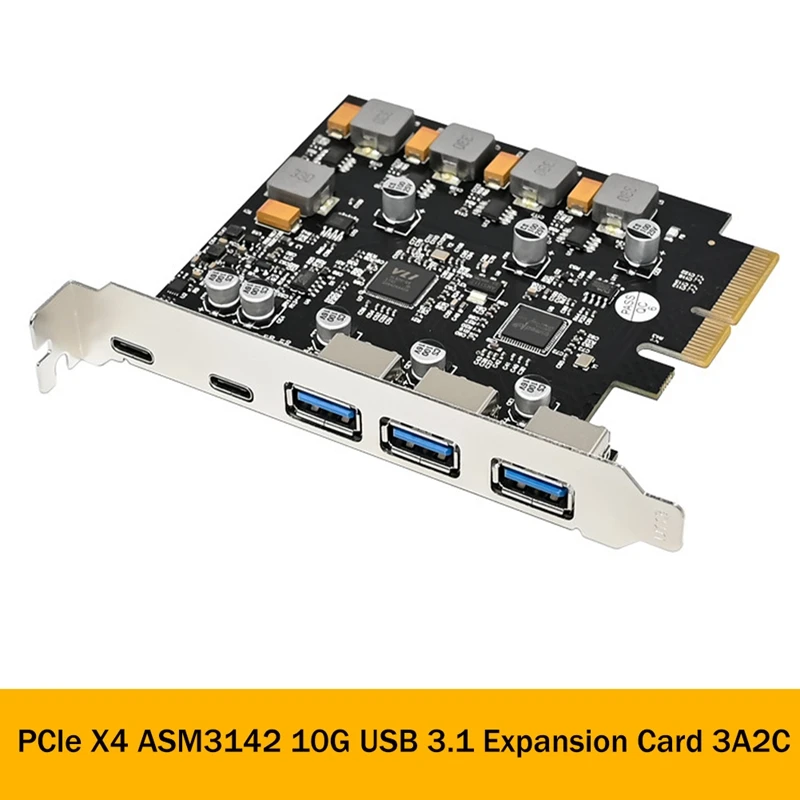 

Плата расширения ASM3142 3A2C, 10 ГБ, USB3.1, 1 шт.