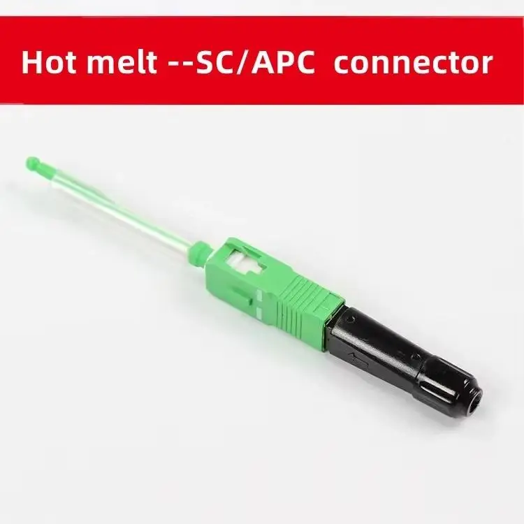 Фото Оптоволоконный разъем, 5 шт., оптоволокно FTTH, термоплавкий разъем SC/APC, быстроразъемный соединитель для оптического волокна №2