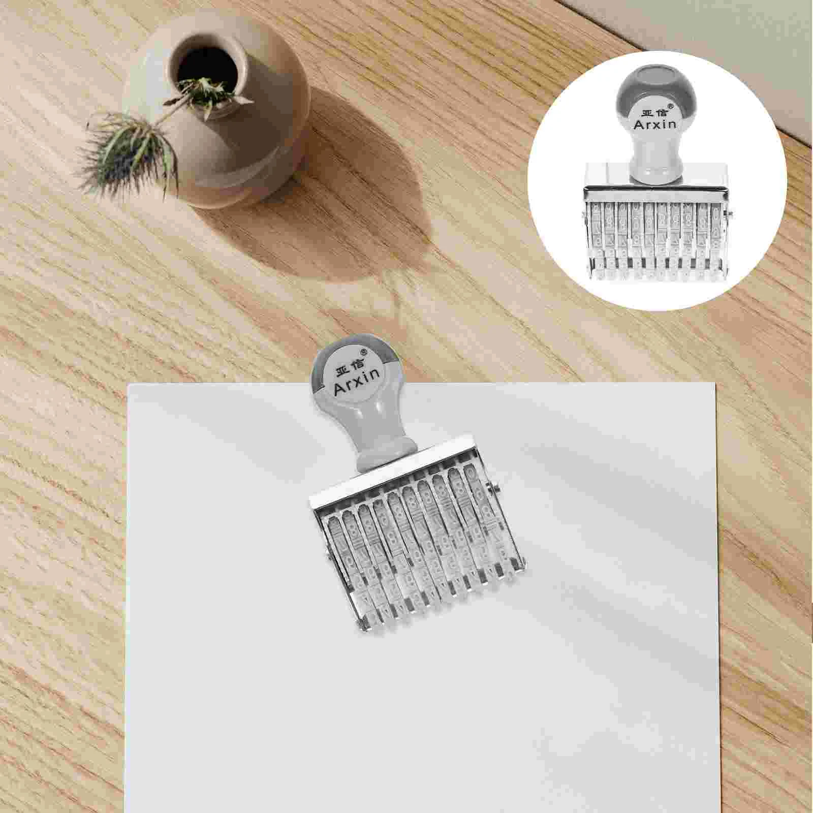 Резиновый штамп с датой для офиса ежедневного использования номера