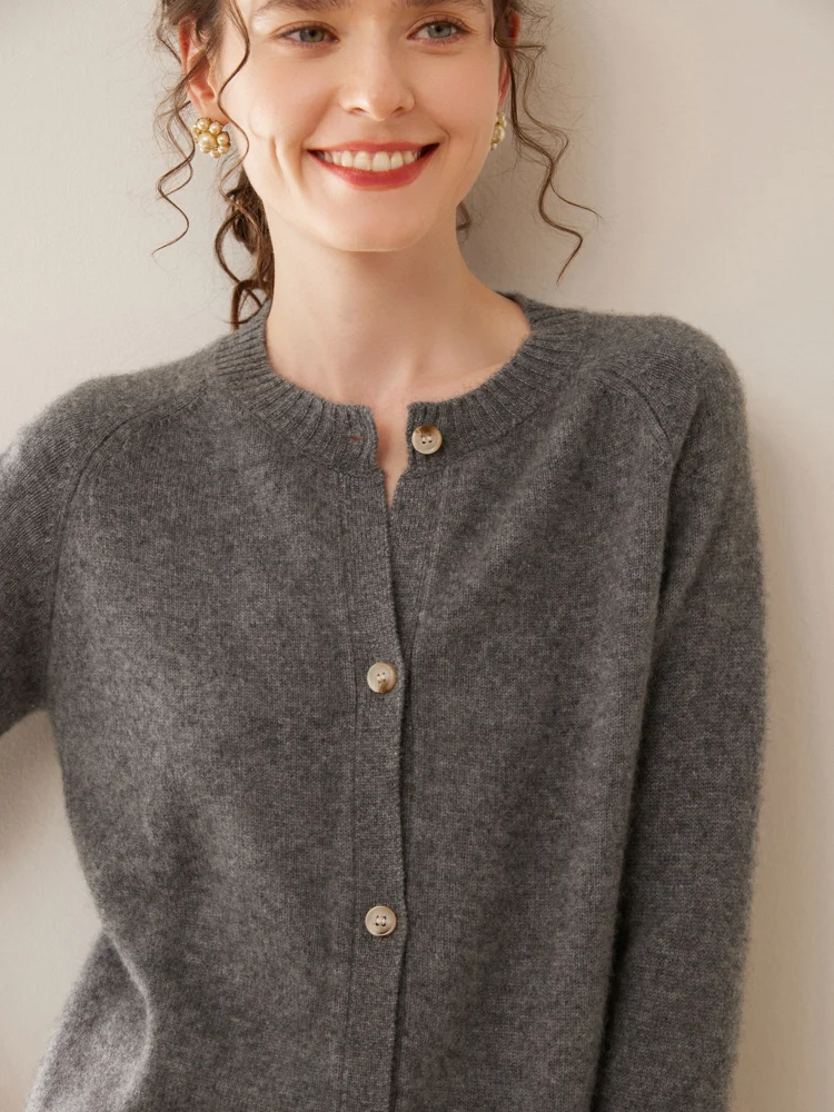 Erdos Ci осенне-зимний утолщенный теплый кардиган из ангоры женский 00% чистый