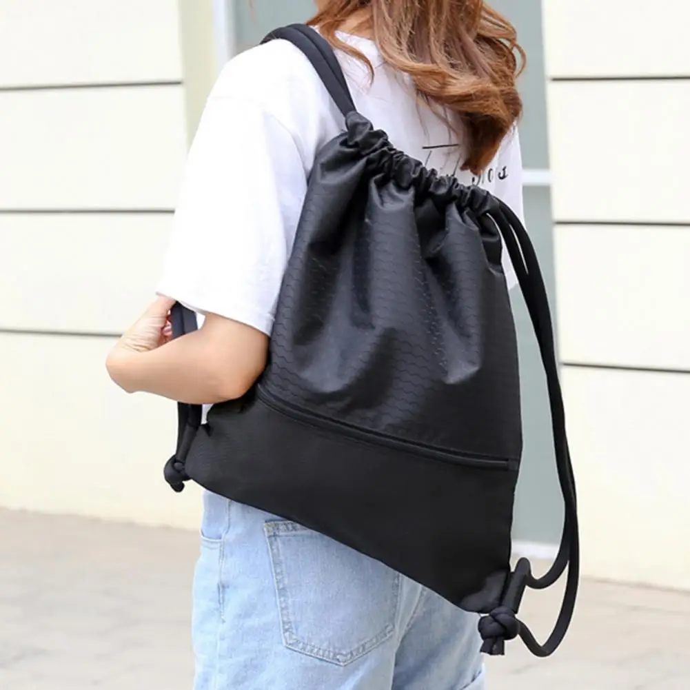 

Anti-stain Strong Load-bearing Double Strap Drawstring Backpack for Outdoor