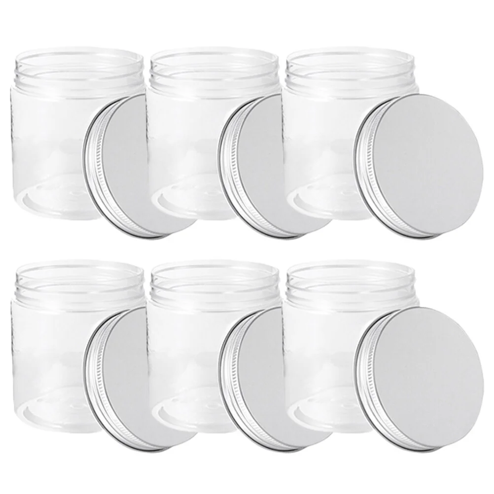 

6 Pcs Clear Jars Small Portable Mason Jelly Food Storage Container Canning Aluminum Multifunctional Baby