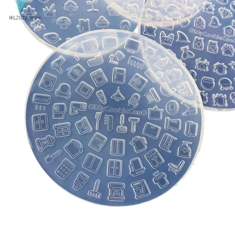 

Cute Mini Furniture Daily Clothing Accessories Epoxy Resin Mold Ornaments Silicone Mould DIY Crafts Jewelry Casting Tools