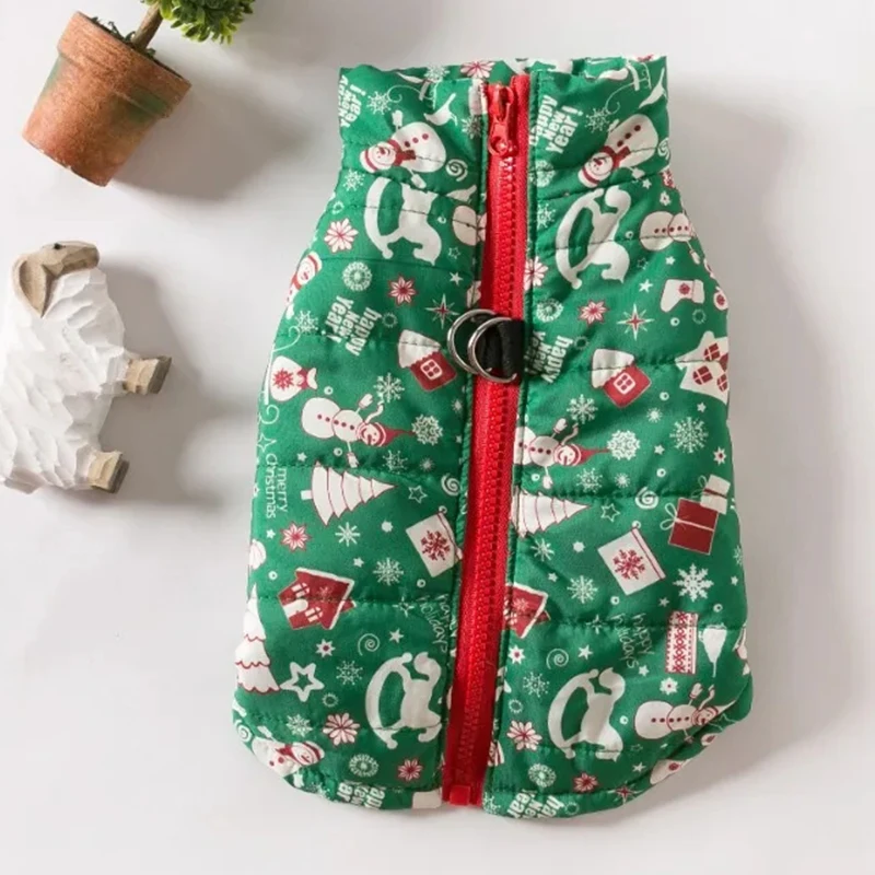 

Winter Warm Dog Jacket Chrismas Dog Coat Windproof Pet Clothes for Small Dogs Padded Clothing Chihuahua Clothes Pet Clothing