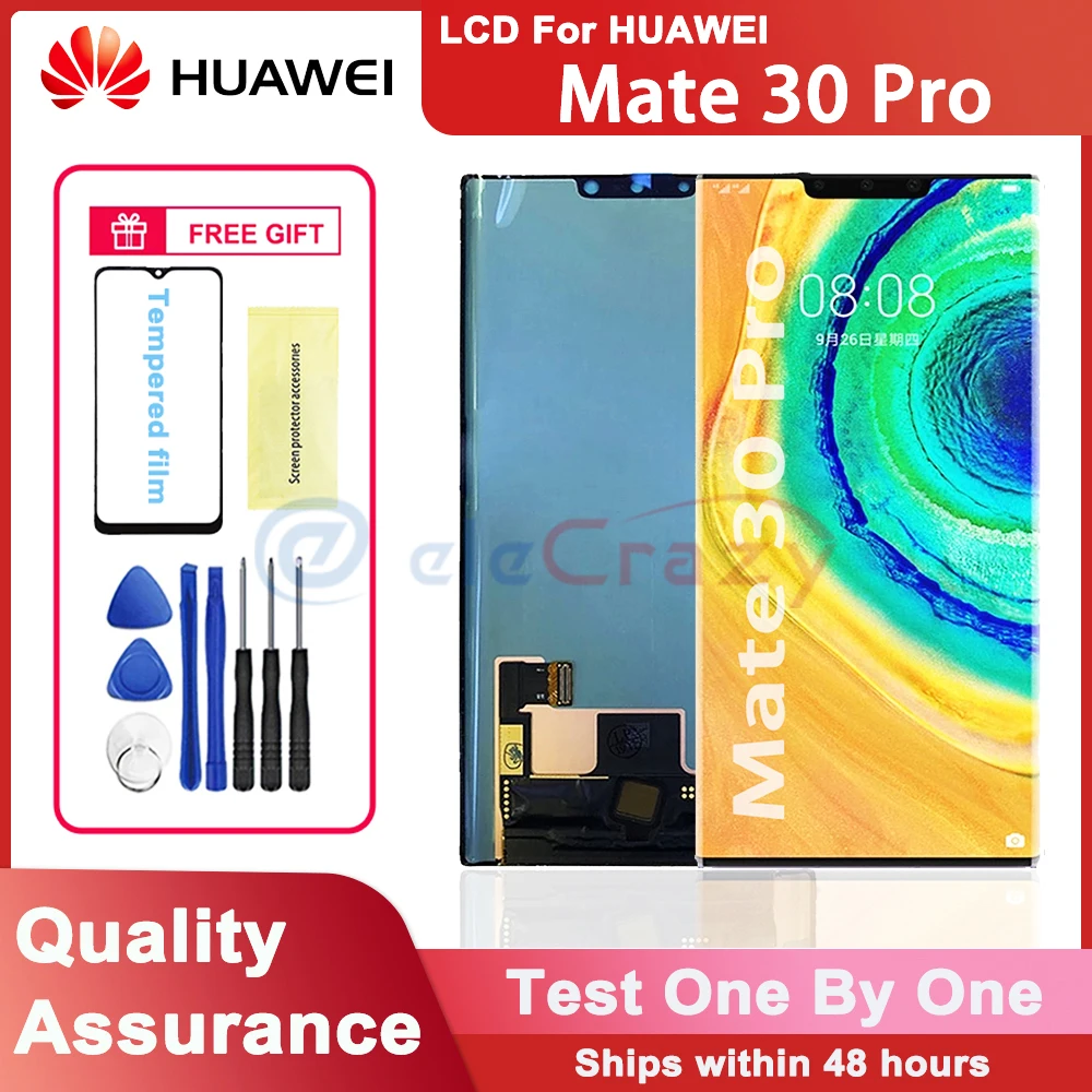 

Оригинальный ЖК-дисплей 6,53 дюйма для Huawei Mate 30 Pro, ЖК-дисплей с сенсорным экраном и дигитайзером в сборе, сменный для LIO-L09 / L29