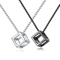 retro simple hollow pendant personality square magic cube simple three dimensional ornaments