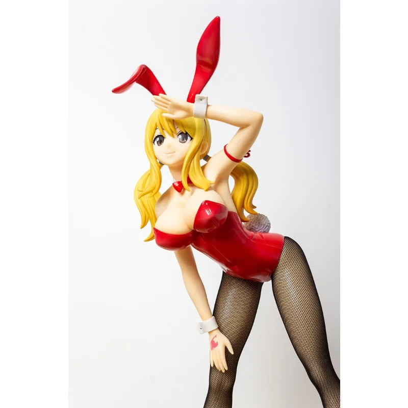 

38cm Fairy Tail Anime Figure Lucy Heartfilia Sexy Dx-8 Bunny Girl Action Figurine Decor Action Figure Collectible Model Toy Gift