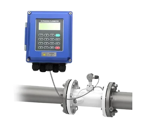 

TUF-2000B wall-mounted ultrasonic flow meter clamp on chemical fluid detectable