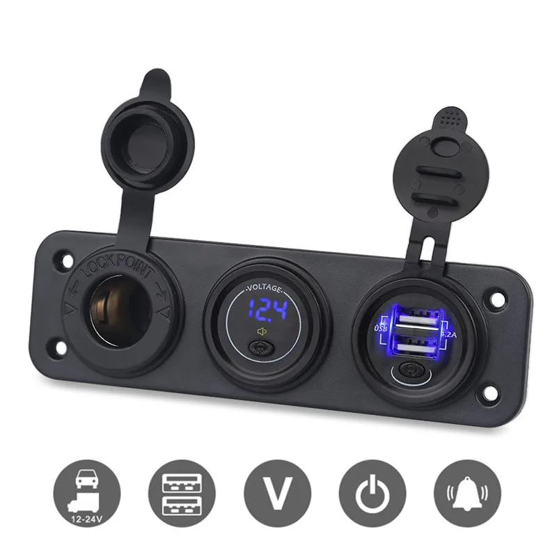 

Разветвитель Прикуривателя с двумя USB-портами, 12 В