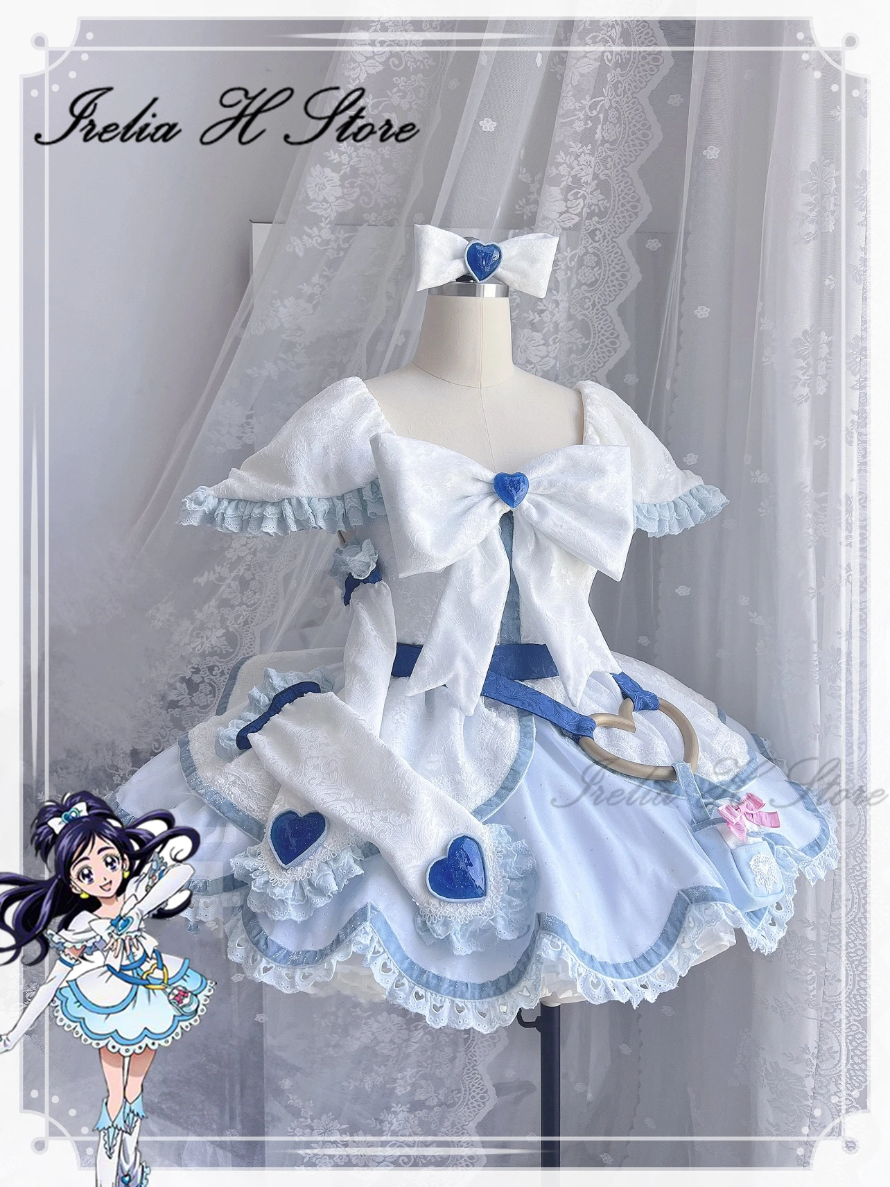 Irelia H магазин размер на заказ красивое лечение макс. сердца белый косплей костюм