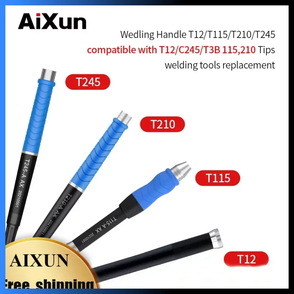 

JC Aixun T245 210 115 T12 Soldering Station Handle For JBC I2C SuGon Tuoer C210 C115 C210 Universal Handle tools Assembly tools