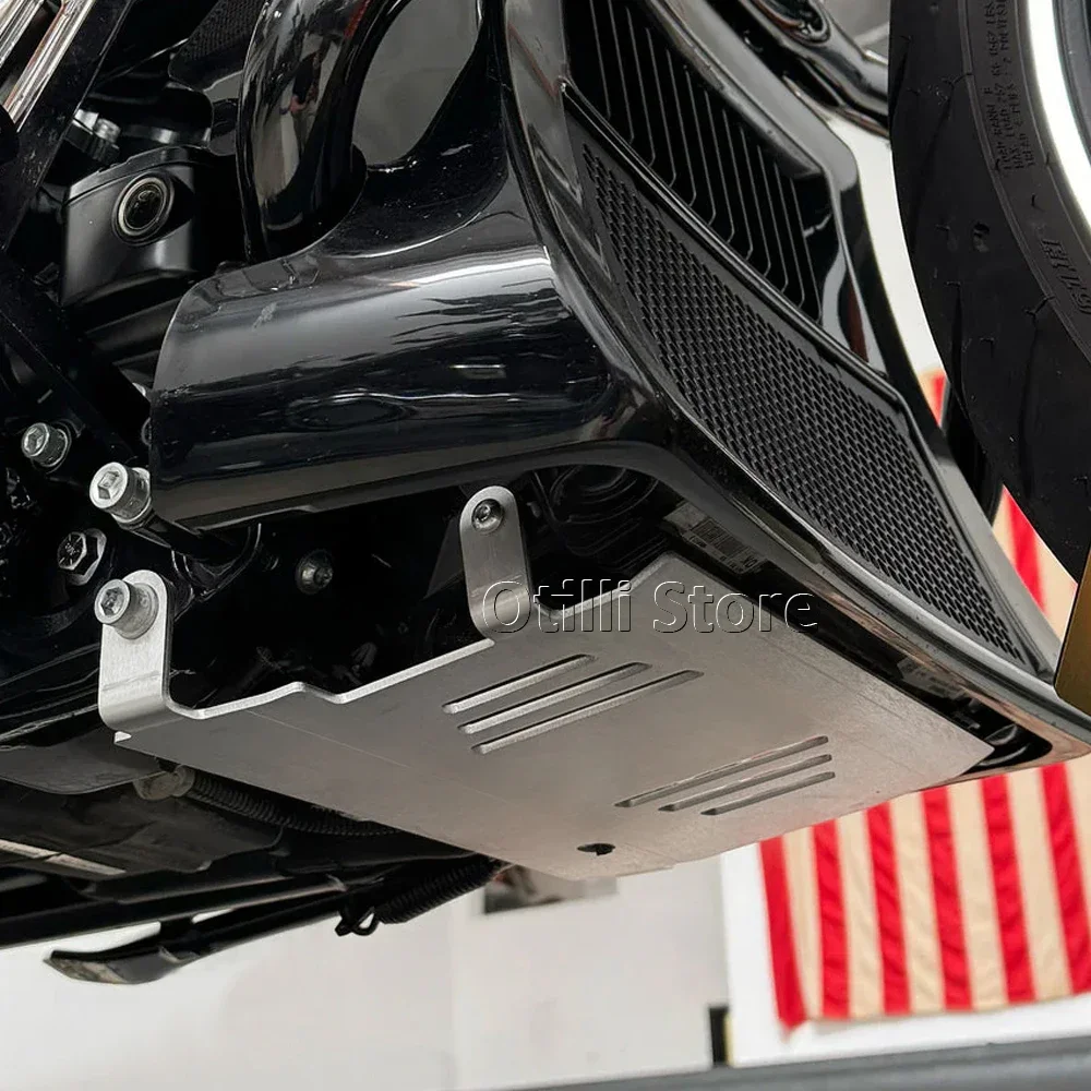 Фото Для Road Glide FLTRX FLTRXSTSE Street Glide FLHX 2024 2025 устройство защиты двигателя, нижние аксессуары, защитная пластина, нижняя часть двигателя №1