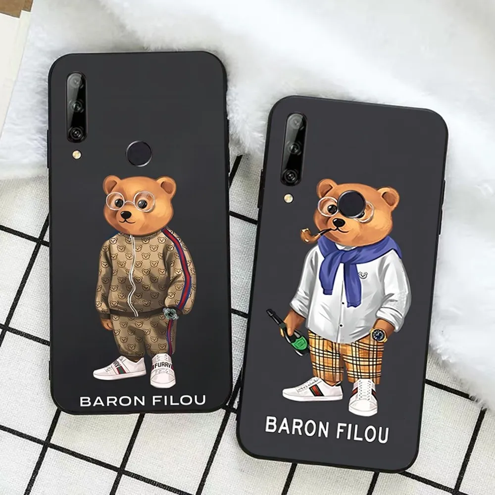 Модный чехол для телефона B-Baron F-Filou Bear Huawei Honor 10 lite 9 20 7A 9X 30 50 60 70 pro plus мягкий