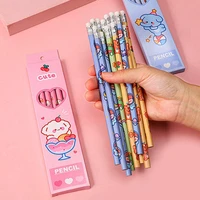 4610sticks cute pet boxed pencil children hb drawing sketch pen student writing exam pencil with eraser office school supplies