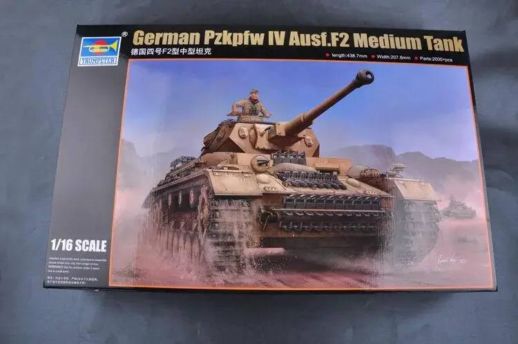 Trumpeter 00919 1/16 Немецкий комплект пластиковой модели Pzkpfw IV Ausf.F2