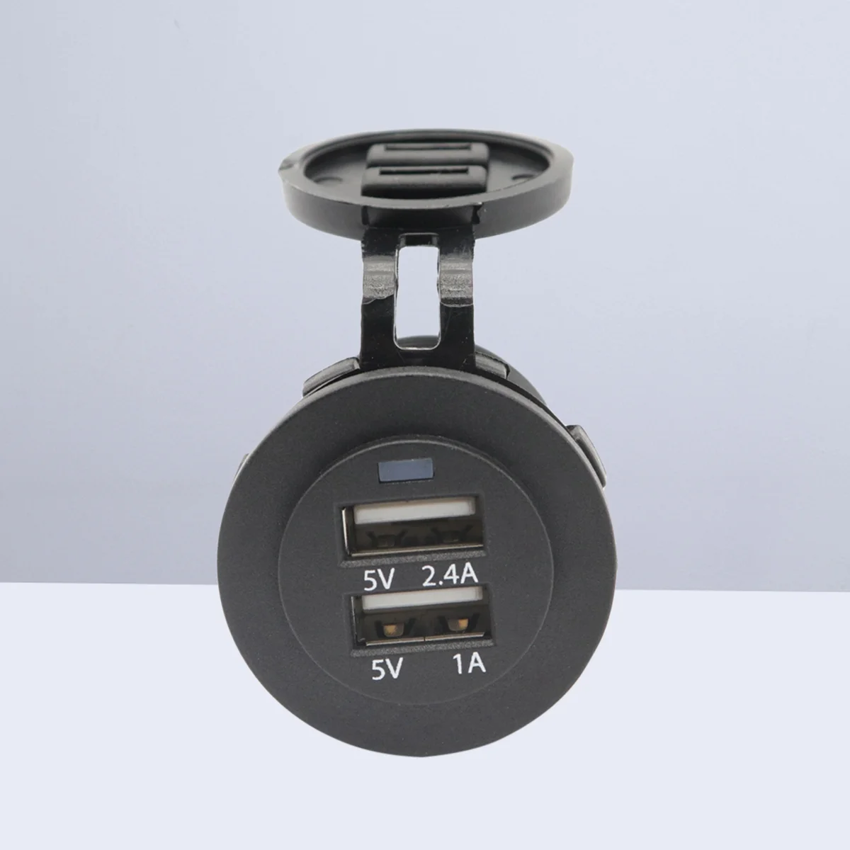 

1PC Safe Replacement Practical Nylon Car USB Panel Dual USB 2.4A/1A Modification Extension for Marine Caravan RV