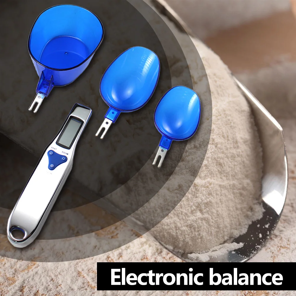 

Электронные весы с ЖК-дисплеем, кухонные стандартные с 3 сменными весами