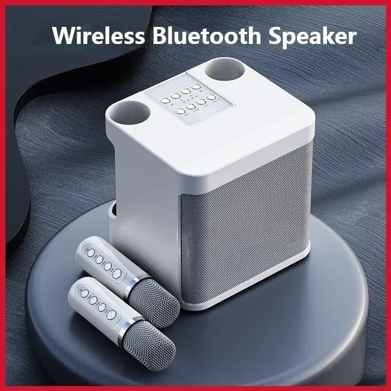 Беспроводной портативный двойной микрофон Bluetooth внешний семейный студийный