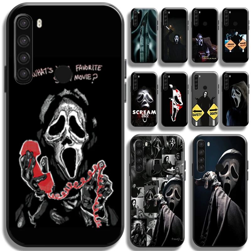 

Ghostface Horror Scream Art Pattern Phone Case For Xiaomi Redmi Note 8 8T 8 Pro For Redmi 8 8A Back TPU Coque Cover Carcasa