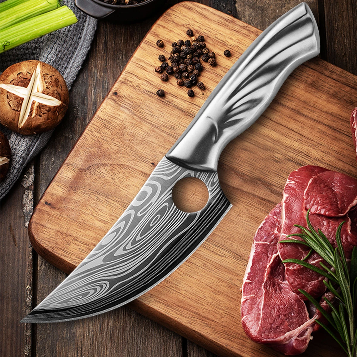 Нож для обвалки из нержавеющей стали нож мясника мясницкий филировочный рыбы