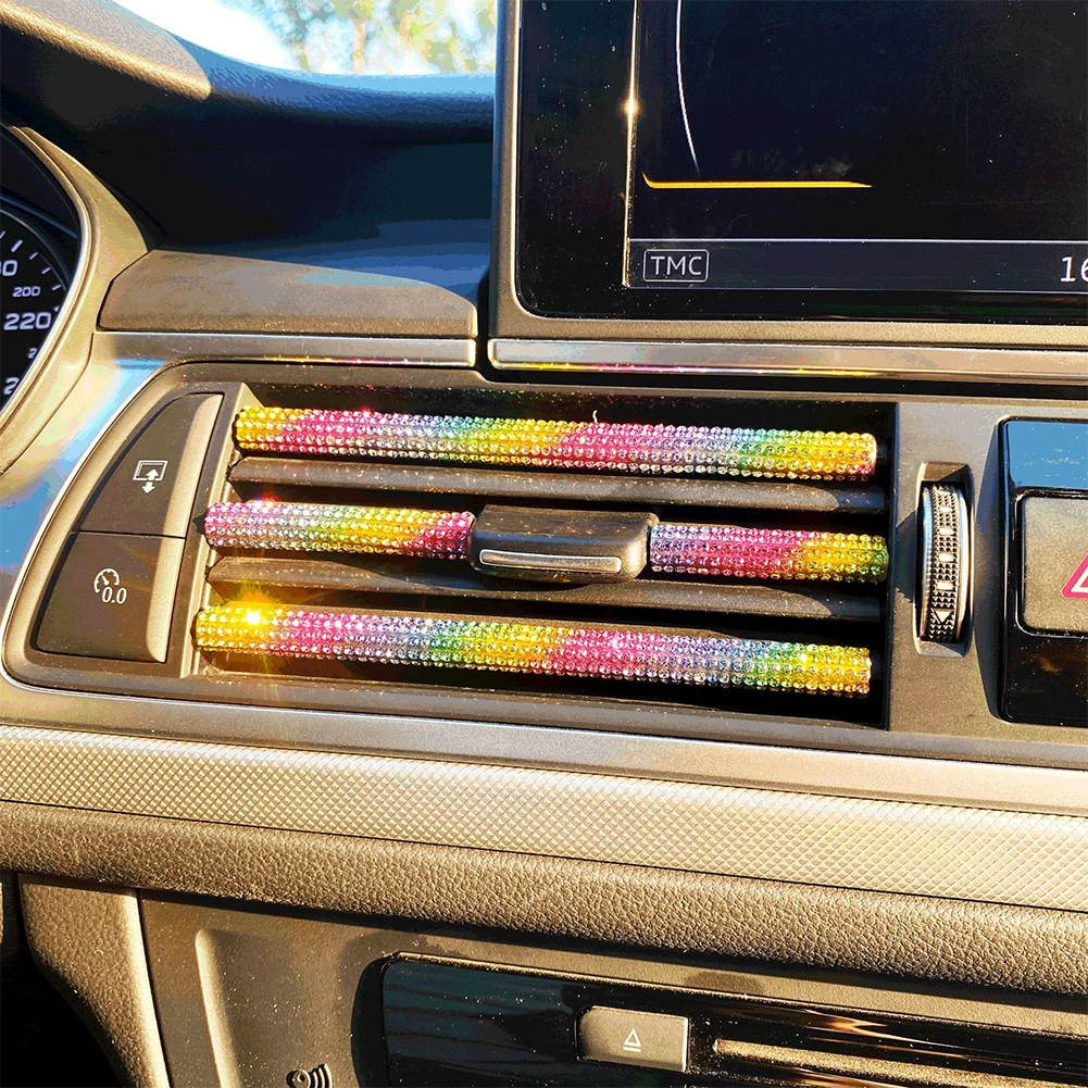 

10Pcs Universal Car Air Conditioner Outlet Decorative 20cm U Shape Moulding Trim Strips Decor Car Styling interior Accessories