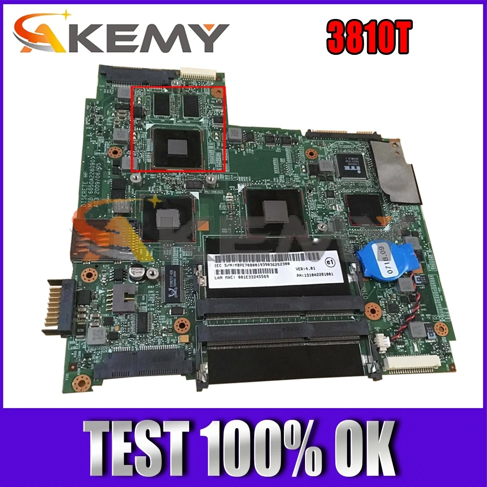 

AKEMY MBPER0B004 Main board For acer Aspire 3810T 3810TZ 1310A2281004 laptop motherboard Tested