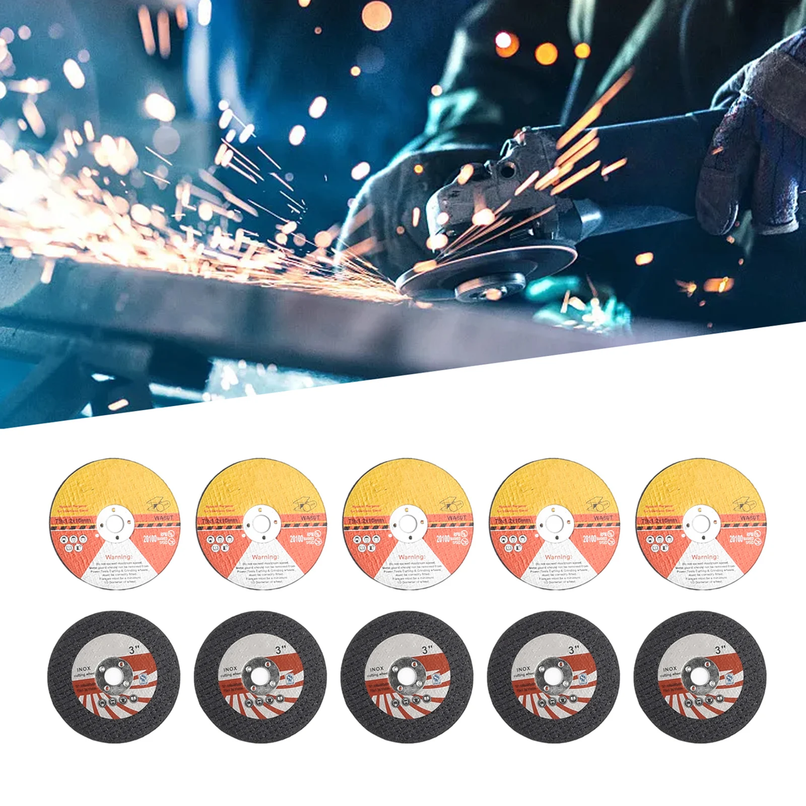 

Grinding Wheel Cutting Disc 1 75mm Angle Grinder Circular Cutting Disc Cutting Discs Double Mesh Cutting Blade