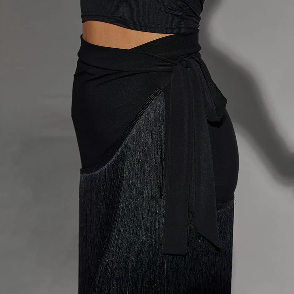 Танцевальная одежда Cha Samba профессиональный сценический костюм с кисточками