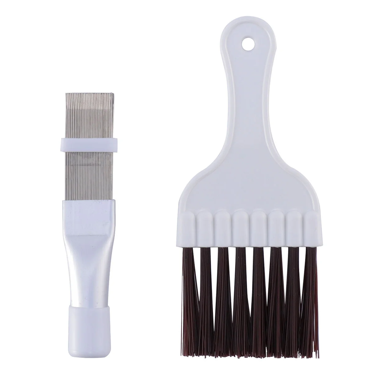 

1 Set Stainless Steel Cleaning Brush Set Handy Condenser Cleaning Brush Set (Comb and Brush Each 1PC)